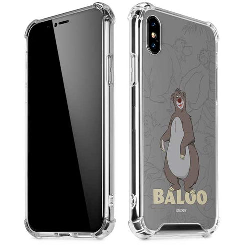 Disney Jungle Book Baloo Portrait iPhone XS Max Clear Case